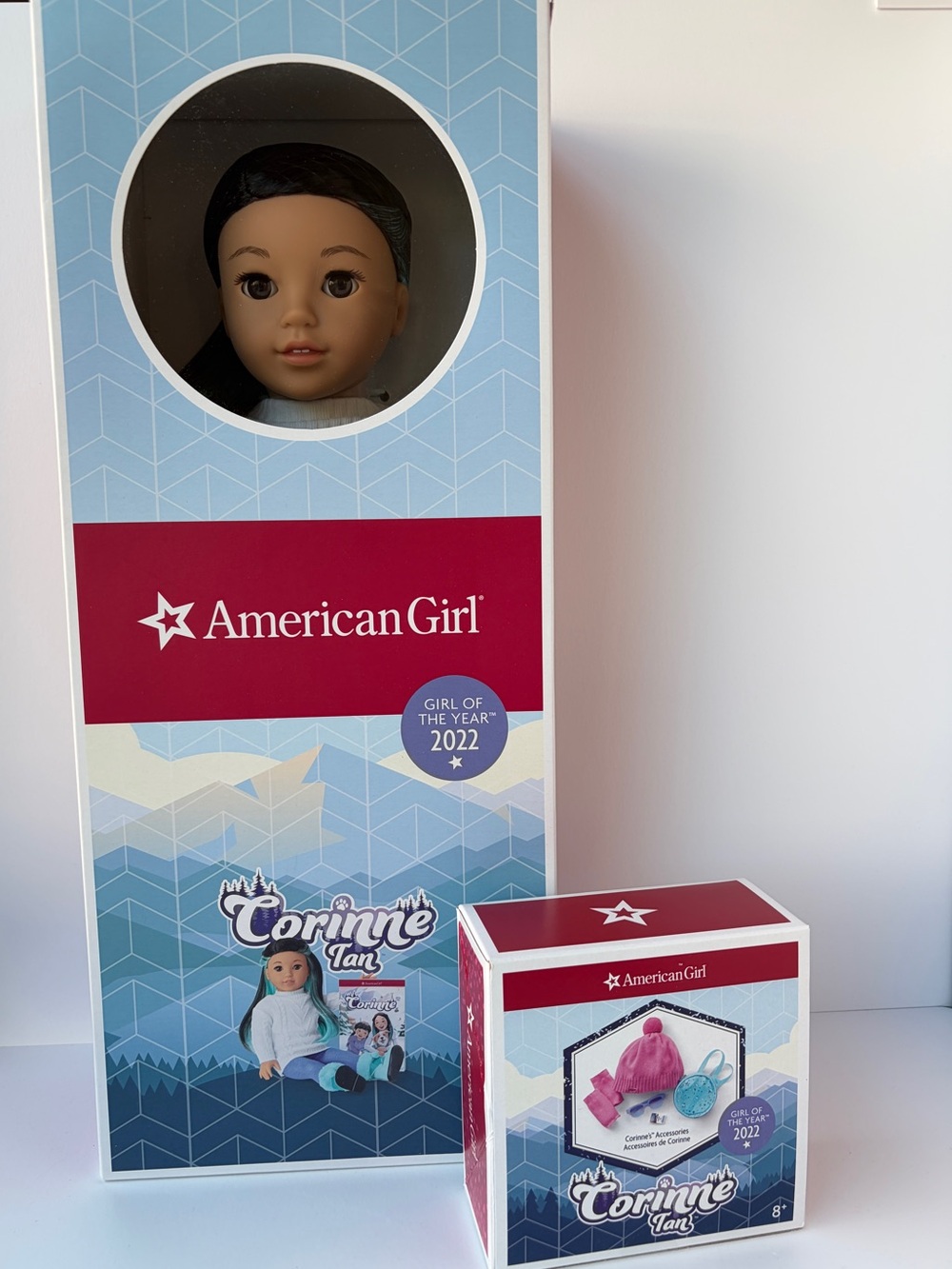 American Girl Doll Corinne Tan, Book, and Accessories‎ ALL NEW - RETIRED